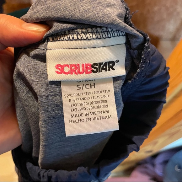 ScrubStar Scrub Set Nurse CNA Medical Healthcare Scrubs Size Small - Picture 6 of 6
